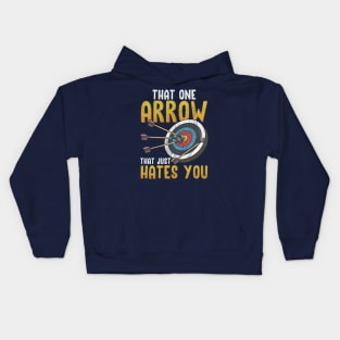 Archery That One Arrow That Hates You Kids Hoodie